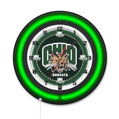 Ohio University 19" Double Neon Wall Clock
