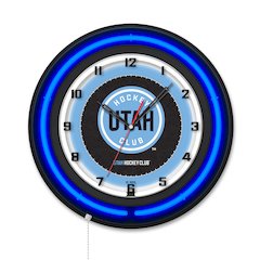 Utah Hockey Club 19" Double Neon Wall Clock