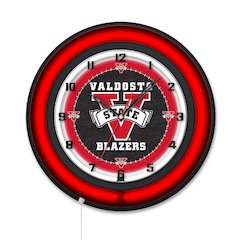 Valdosta State University 19" Double Neon Wall Clock