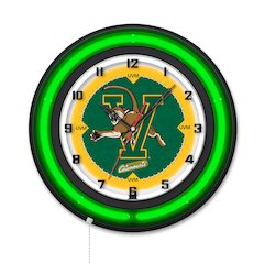 University of Vermont 19" Double Neon Wall Clock