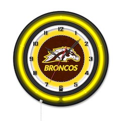 Western Michigan University 19" Double Neon Wall Clock