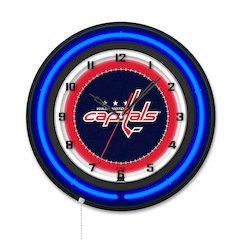 Washington Capitals 19" Double Neon Wall Clock