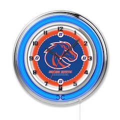 Boise State 19" Neon Clock