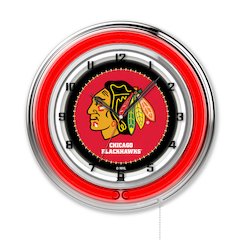 Chicago Blackhawks 19" Neon Clock