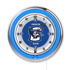Creighton 19" Neon Clock