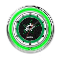 Dallas Stars 19" Neon Clock