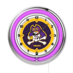 East Carolina 19" Neon Clock