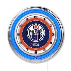 Edmonton Oilers 19" Neon Clock