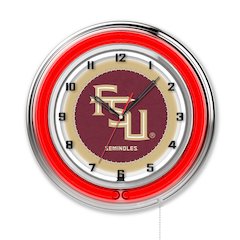Florida State (Script) 19" Neon Clock