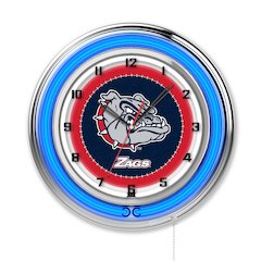 Gonzaga 19" Neon Clock