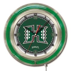 Hawaii 19" Neon Clock