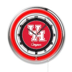 Houston 19" Neon Clock