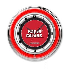 Louisiana-Lafayette 19" Neon Clock