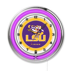 Louisiana State 19" Neon Clock