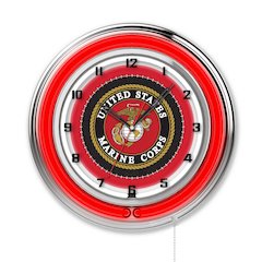 U.S. Marines 19" Neon Clock