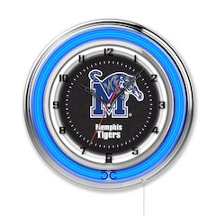 Memphis 19" Neon Clock