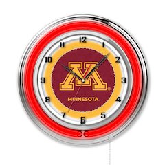 Minnesota 19" Neon Clock