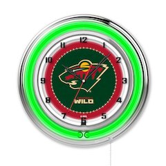 Minnesota Wild 19" Neon Clock
