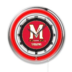 Maryland 19" Neon Clock