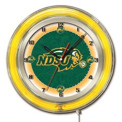 North Dakota State 19" Neon Clock