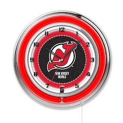 New Jersey Devils 19" Neon Clock