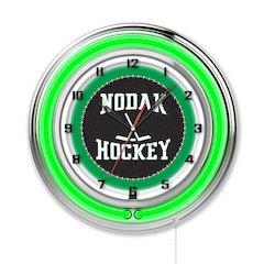 North Dakota Hockey 19" Neon Clock