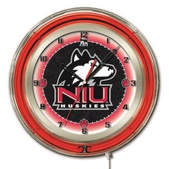 Northern Illinois 19" Neon Clock