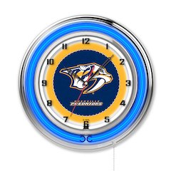Nashville Predators 19" Neon Clock