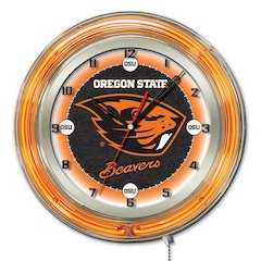 Oregon State 19" Neon Clock