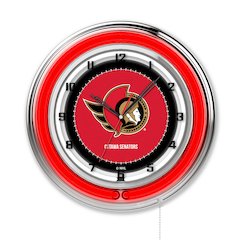 Ottawa Senators 19" Neon Clock