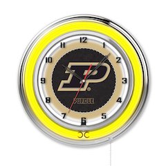 Purdue 19" Neon Clock