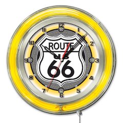 Route 66 Neon Clock