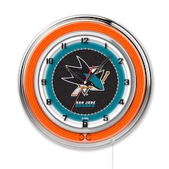 San Jose Sharks 19" Neon Clock