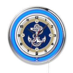 US Naval Academy (NAVY) 19" Neon Clock