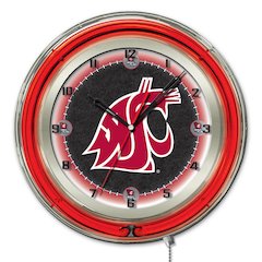 Washington State 19" Neon Clock