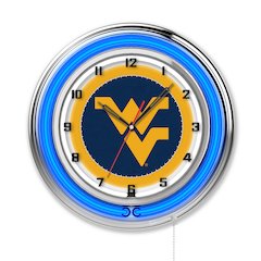 West Virginia 19" Neon Clock