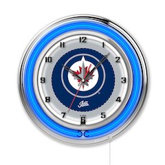 Winnipeg Jets 19" Neon Clock