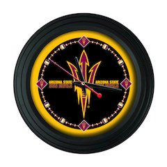 Arizona State University 15" Wall Clock (Pitchfork)