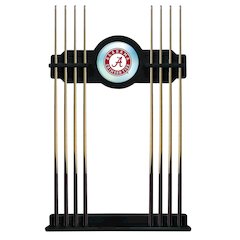 Alabama Cue Rack in Black Finish