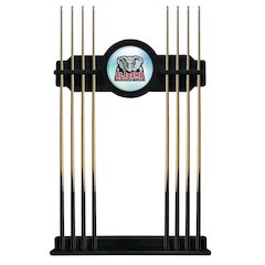 Alabama Cue Rack in Black Finish