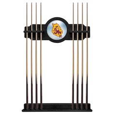 Arizona State Cue Rack in Black Finish with Sparky Logo
