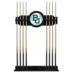 Baylor Cue Rack in Black Finish
