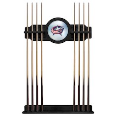 Columbus Blue Jackets Cue Rack in Black Finish