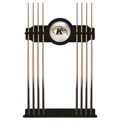 Kent State Cue Rack in Black Finish