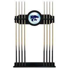 Kansas State Cue Rack in Black Finish