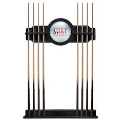 Louisiana-Lafayette Cue Rack in Black Finish