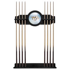 Nashville Predators Cue Rack in Black Finish