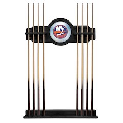 New York Islanders Cue Rack in Black Finish