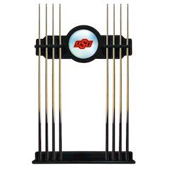 Oklahoma State Cue Rack in Black Finish