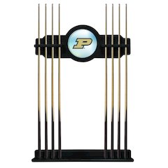 Purdue Cue Rack in Black Finish
